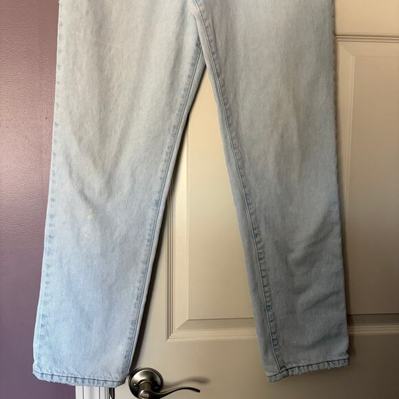 Calvin Klein 1980s Vintage Union USA Jeans Sz 14 Straight High Rise Light Wash - Picture 3 of 8